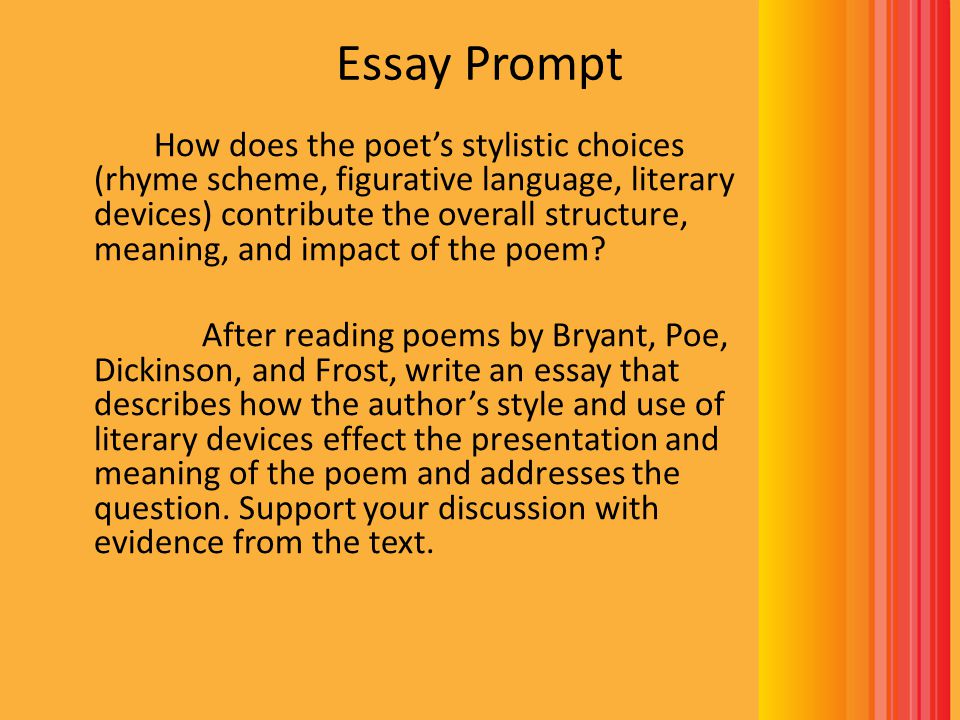 An overview of dickinson and frost literary devices in poetry